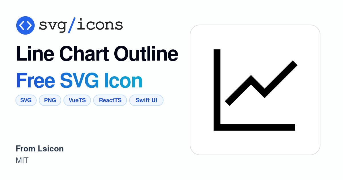 Line-chart-outline SVG Icon - Free Line-chart-outline PNG & SVG Download