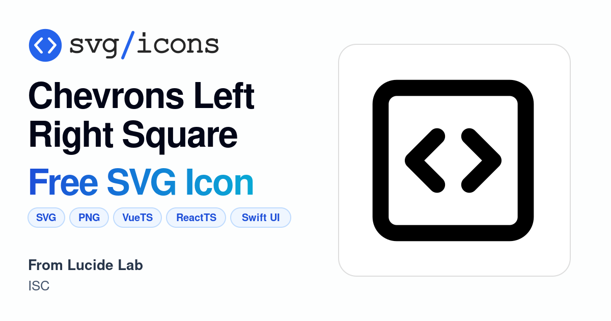 Chevrons-left-right-square SVG Icon - Free Chevrons-left-right-square ...