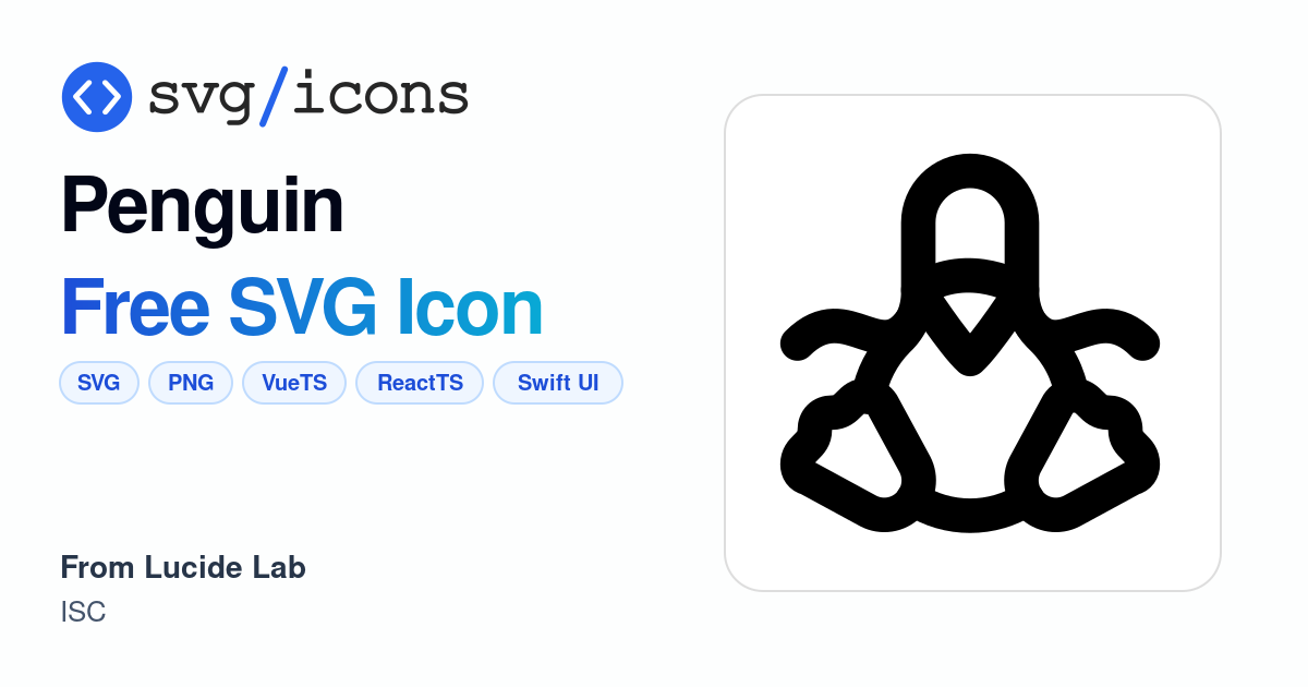 Penguin SVG Icon - Free Penguin PNG & SVG Download