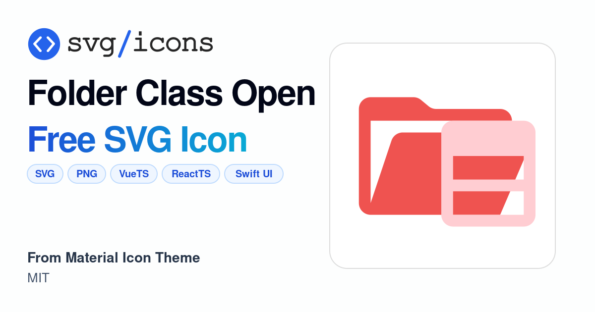 Folder-class-open SVG Icon - Free Folder-class-open PNG & SVG Download