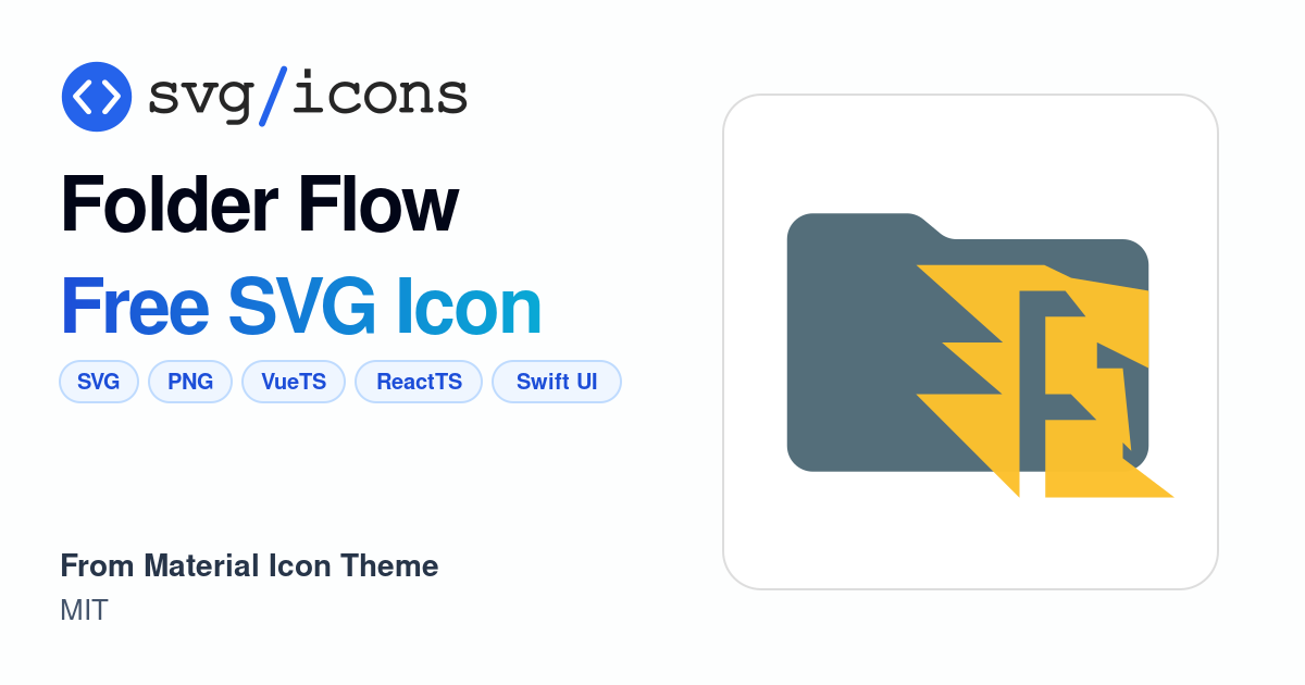 Folder-flow SVG Icon - Free Folder-flow PNG & SVG Download