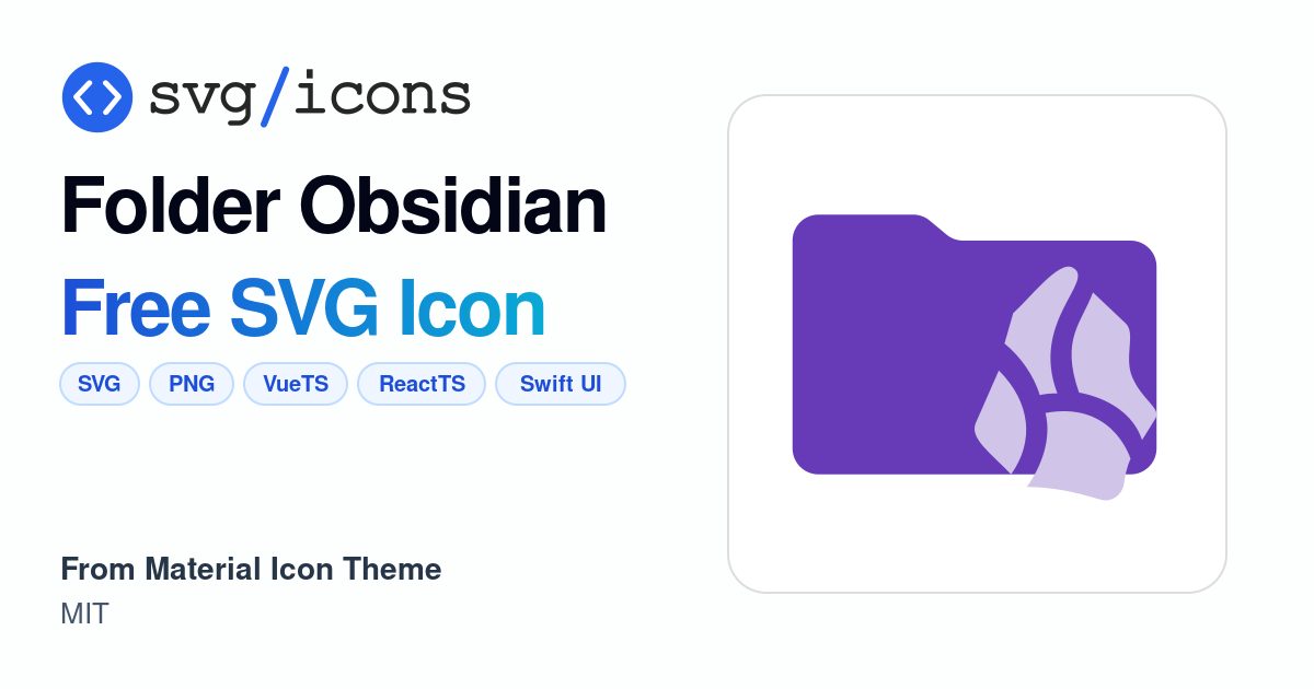 Folder-obsidian SVG Icon - Free Folder-obsidian PNG & SVG Download