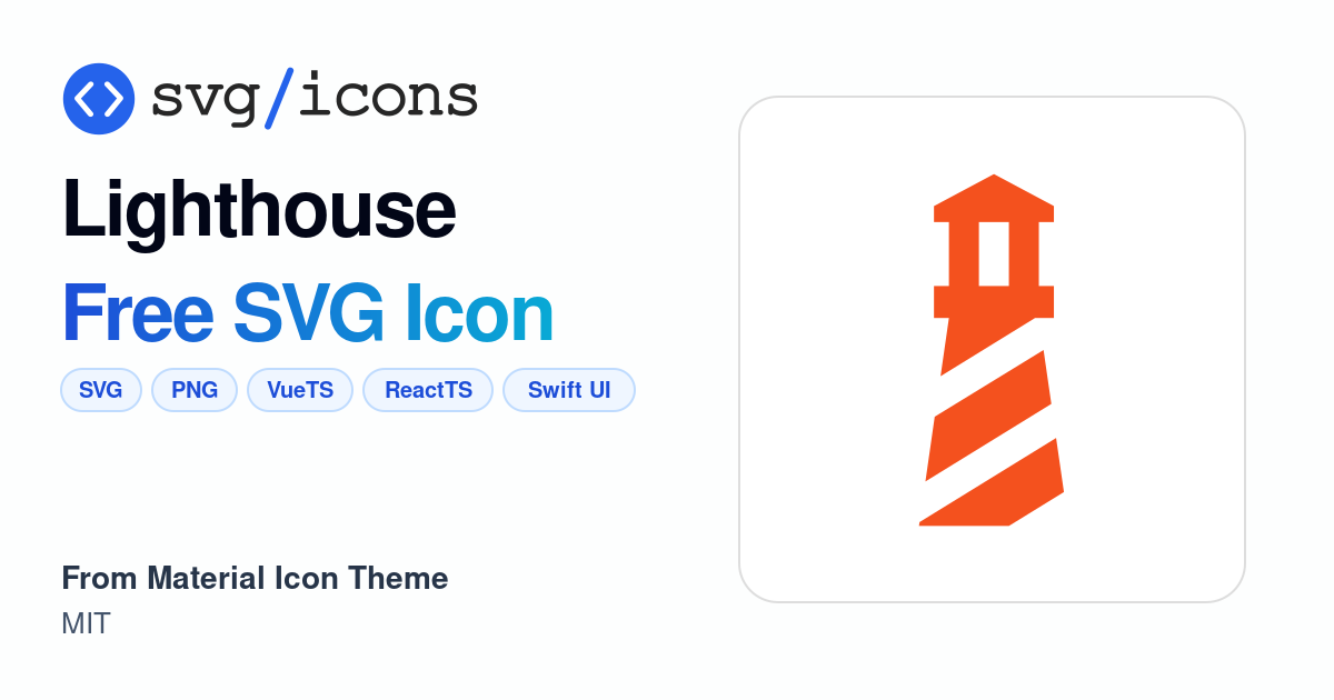 Lighthouse SVG Icon - Free Lighthouse PNG & SVG Download