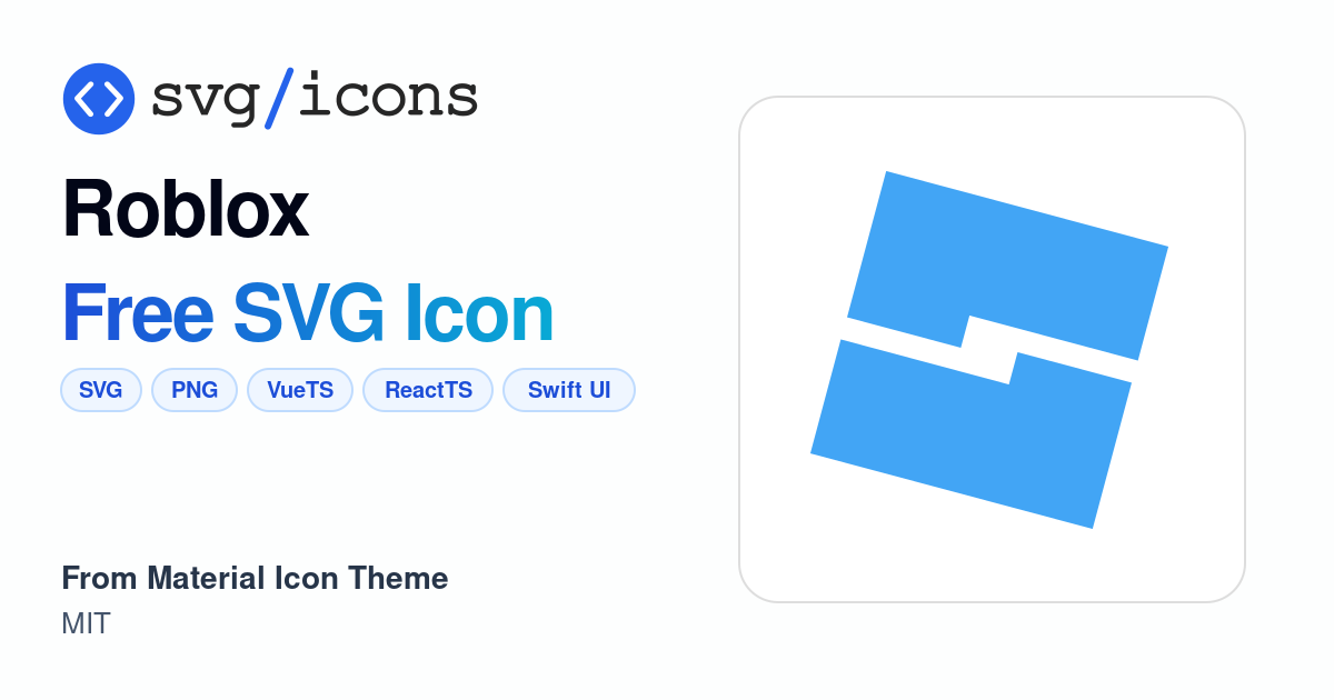 Roblox SVG Icon - Free Roblox PNG & SVG Download
