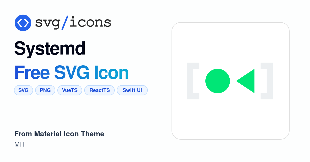 Systemd SVG Icon - Free Systemd PNG & SVG Download