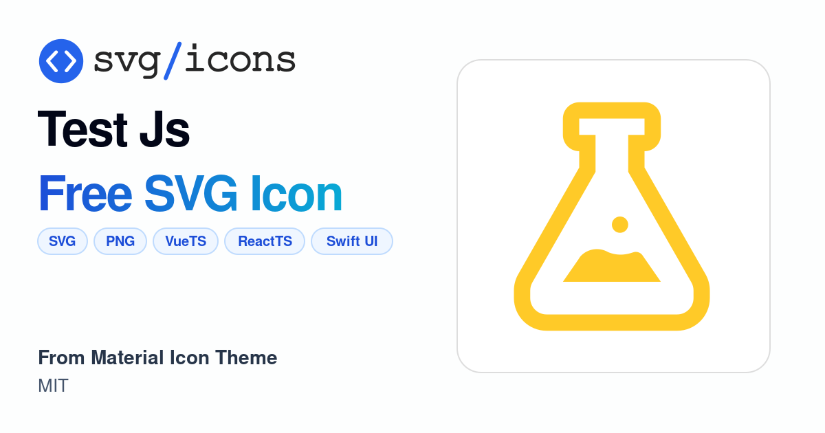 Test-js SVG Icon - Free Test-js PNG & SVG Download