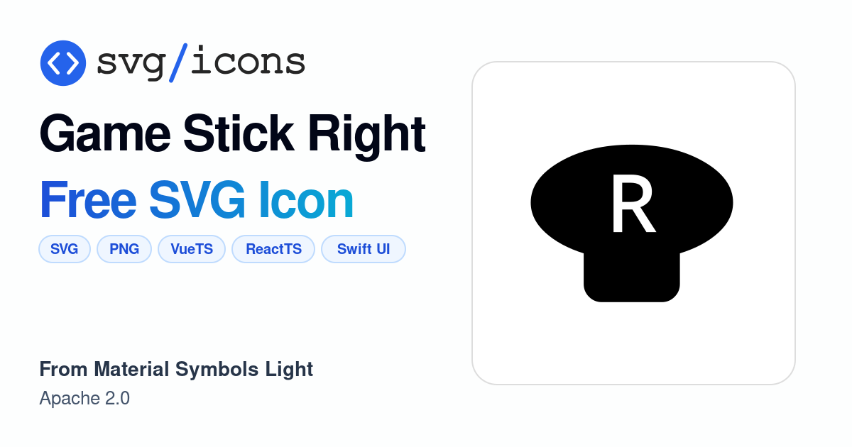 Game-stick-right SVG Icon - Free Game-stick-right PNG & SVG Download