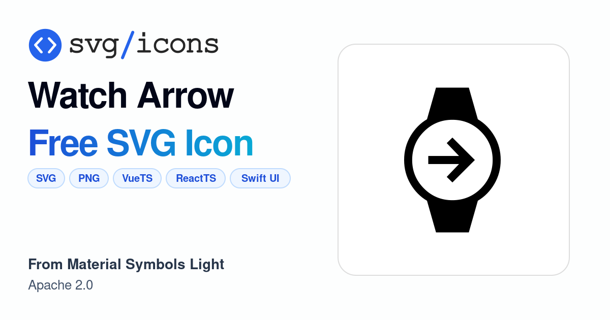 Watch-arrow SVG Icon - Free Watch-arrow PNG & SVG Download