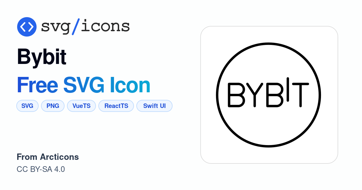 Bybit SVG Icon - Free Bybit PNG & SVG Download