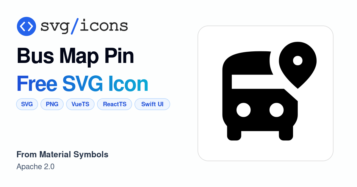 Bus-map-pin SVG Icon - Free Bus-map-pin PNG & SVG Download