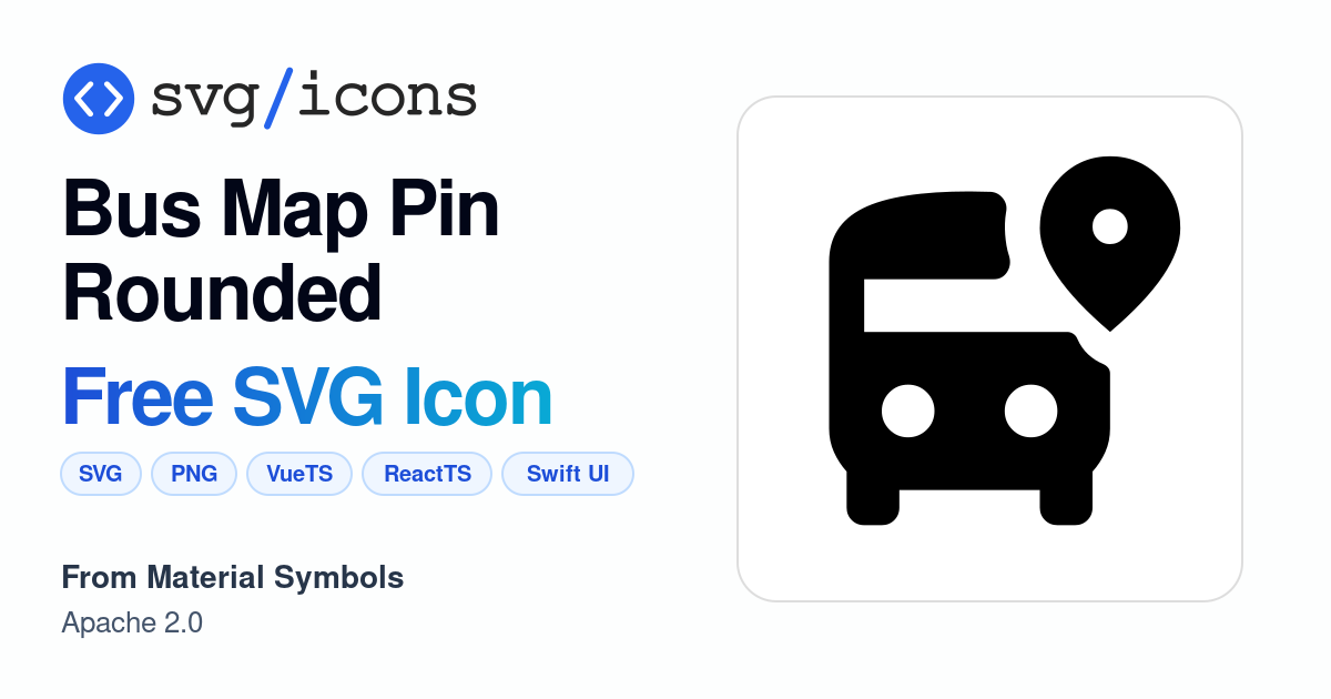 Bus-map-pin-rounded SVG Icon - Free Bus-map-pin-rounded PNG & SVG Download