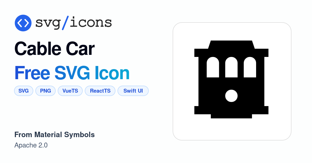 Cable-car SVG Icon - Free Cable-car PNG & SVG Download