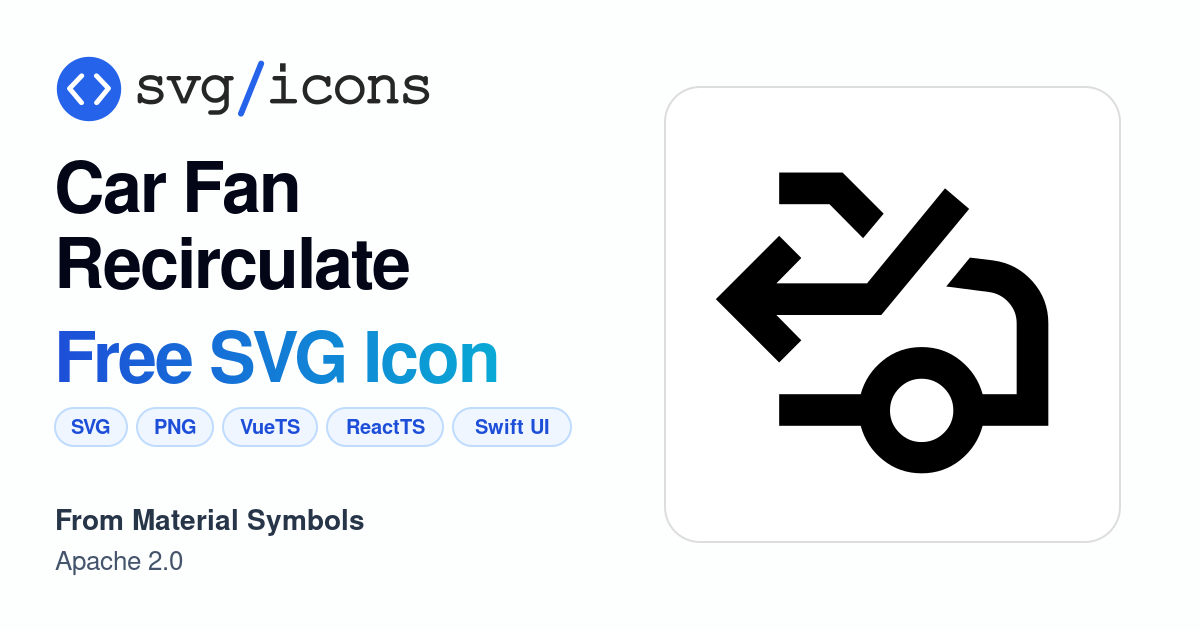 Car-fan-recirculate SVG Icon - Free Car-fan-recirculate PNG & SVG Download