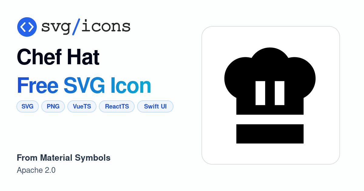Chef-hat SVG Icon - Free Chef-hat PNG & SVG Download