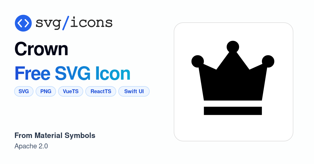 Crown SVG Icon - Free Crown PNG & SVG Download