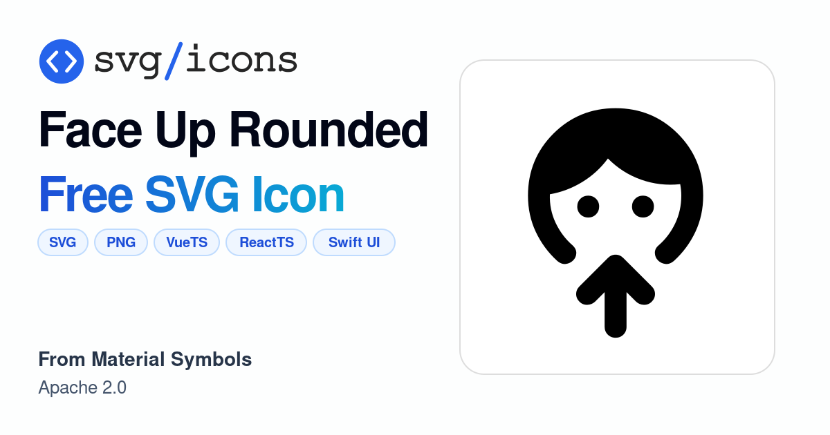 Face-up-rounded SVG Icon - Free Face-up-rounded PNG & SVG Download