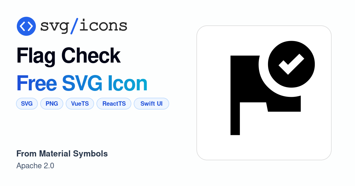 Flag-check SVG Icon - Free Flag-check PNG & SVG Download
