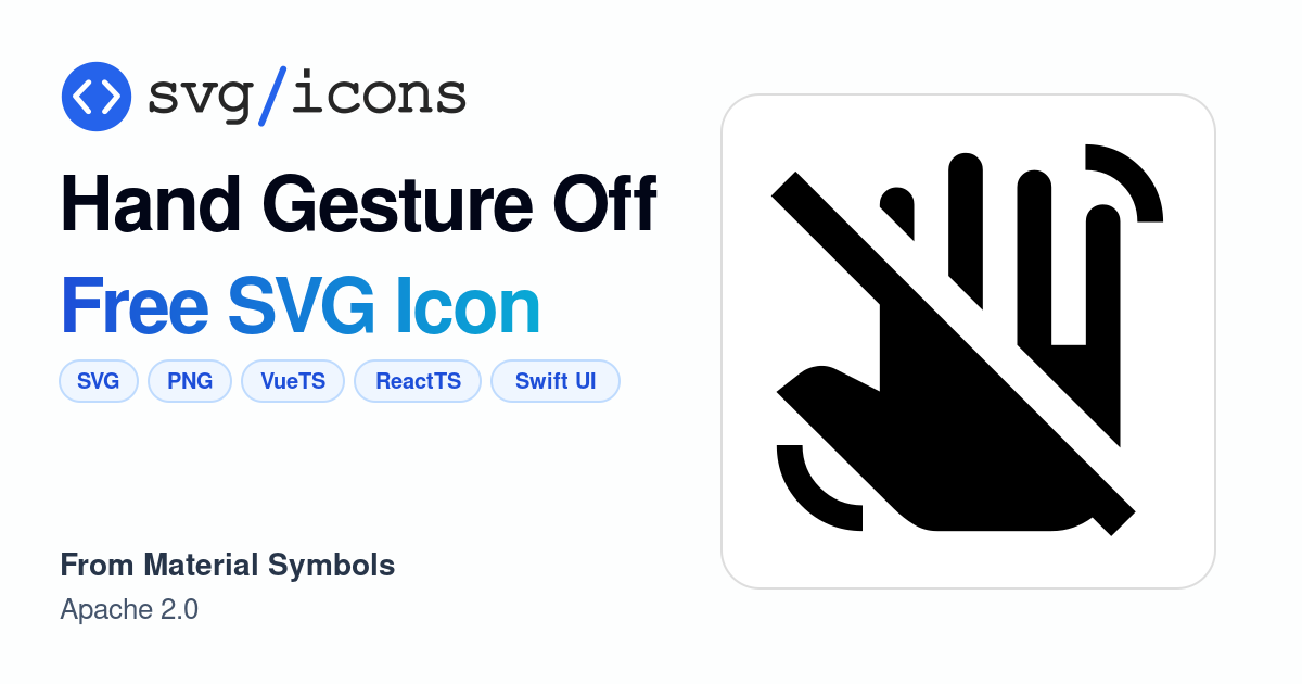 Hand-gesture-off SVG Icon - Free Hand-gesture-off PNG & SVG Download