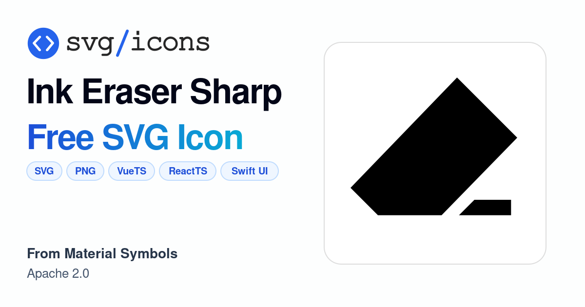 Ink-eraser-sharp SVG Icon - Free Ink-eraser-sharp PNG & SVG Download