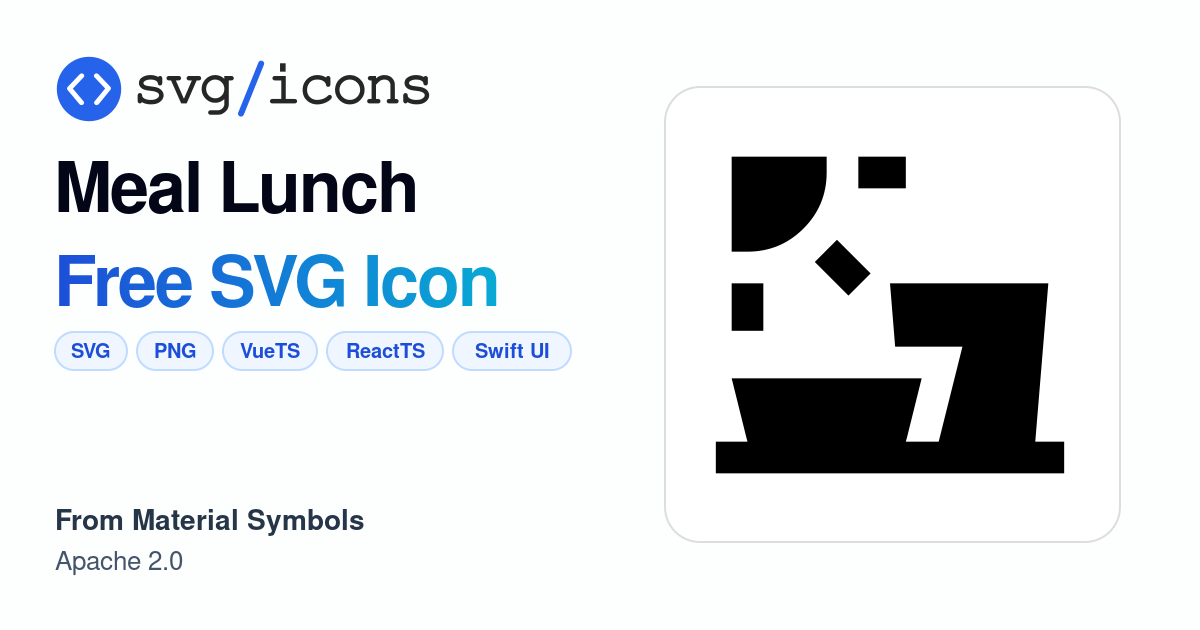 Meal-lunch SVG Icon - Free Meal-lunch PNG & SVG Download