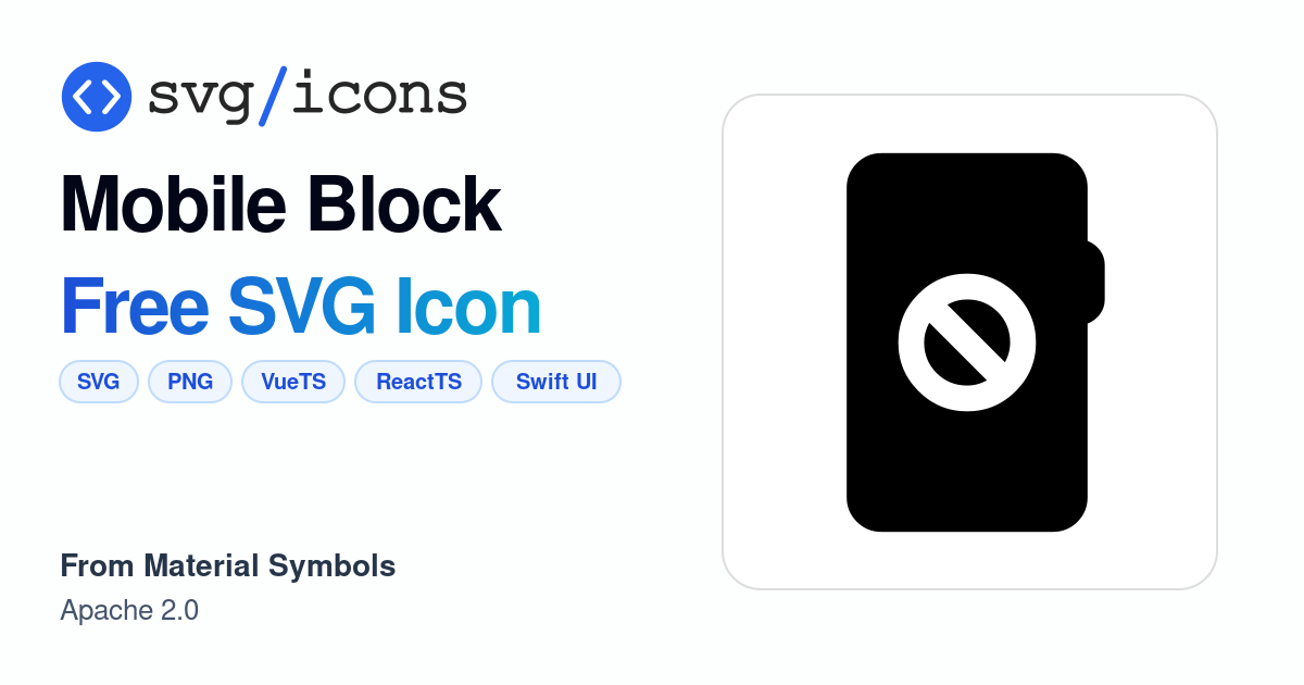 Mobile-block SVG Icon - Free Mobile-block PNG & SVG Download
