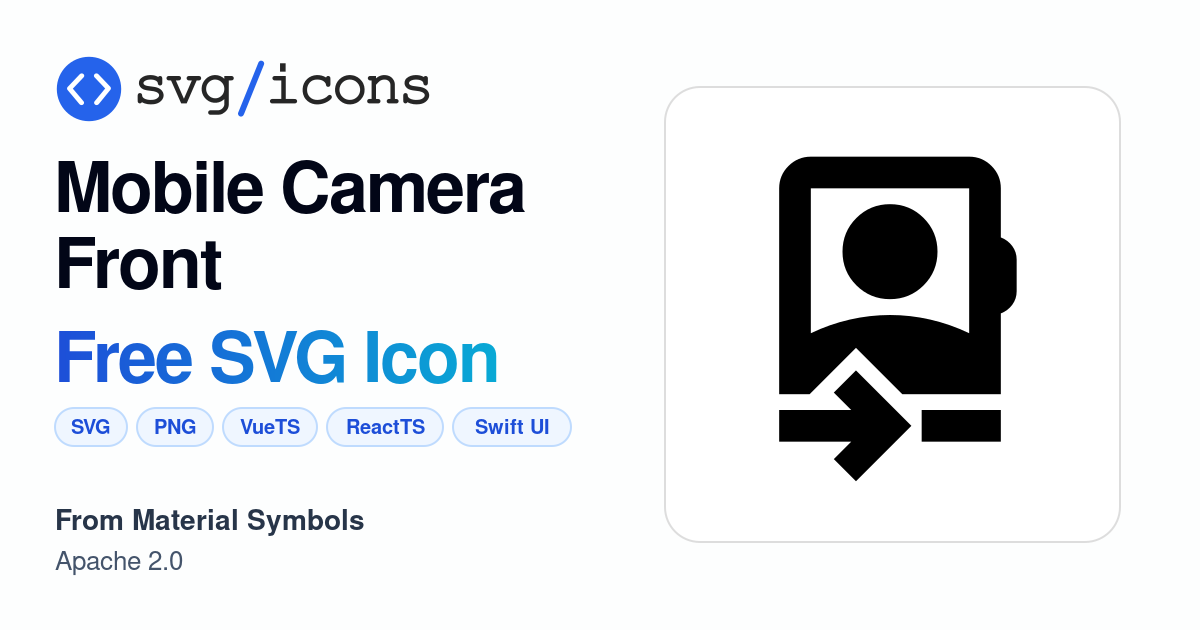 Mobile-camera-front SVG Icon - Free Mobile-camera-front PNG & SVG Download