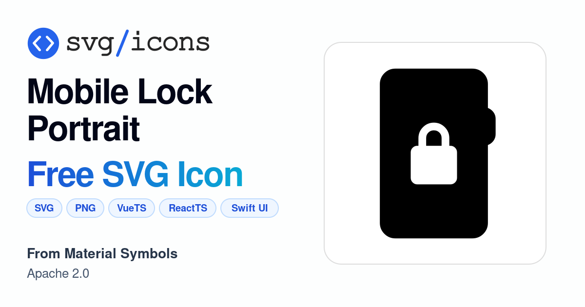 Mobile-lock-portrait SVG Icon - Free Mobile-lock-portrait PNG & SVG ...