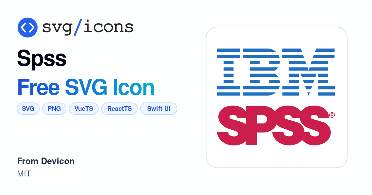 Spss SVG Icon - Free Spss PNG & SVG Download