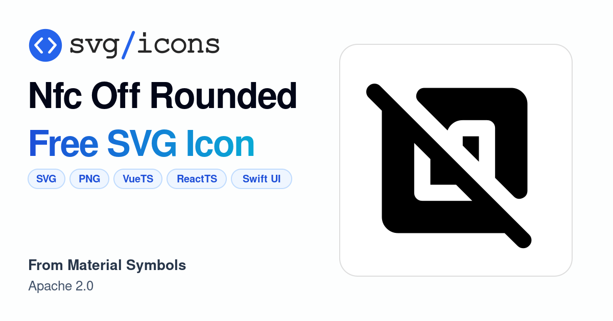Nfc-off-rounded SVG Icon - Free Nfc-off-rounded PNG & SVG Download
