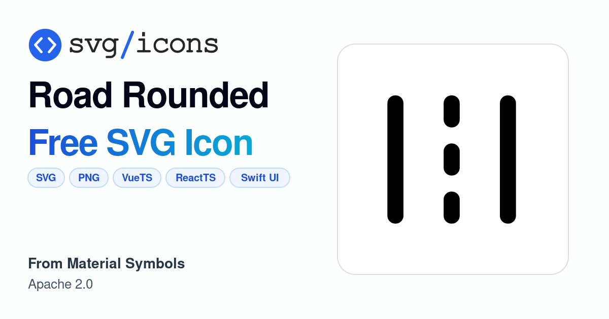 Road-rounded SVG Icon - Free Road-rounded PNG & SVG Download