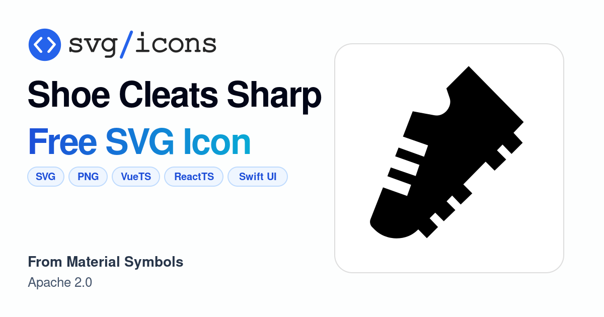 Shoe-cleats-sharp SVG Icon - Free Shoe-cleats-sharp PNG & SVG Download