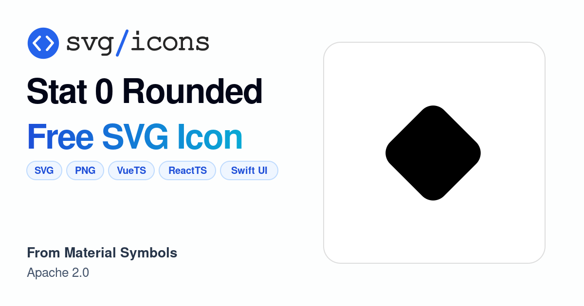 Stat-0-rounded SVG Icon - Free Stat-0-rounded PNG & SVG Download