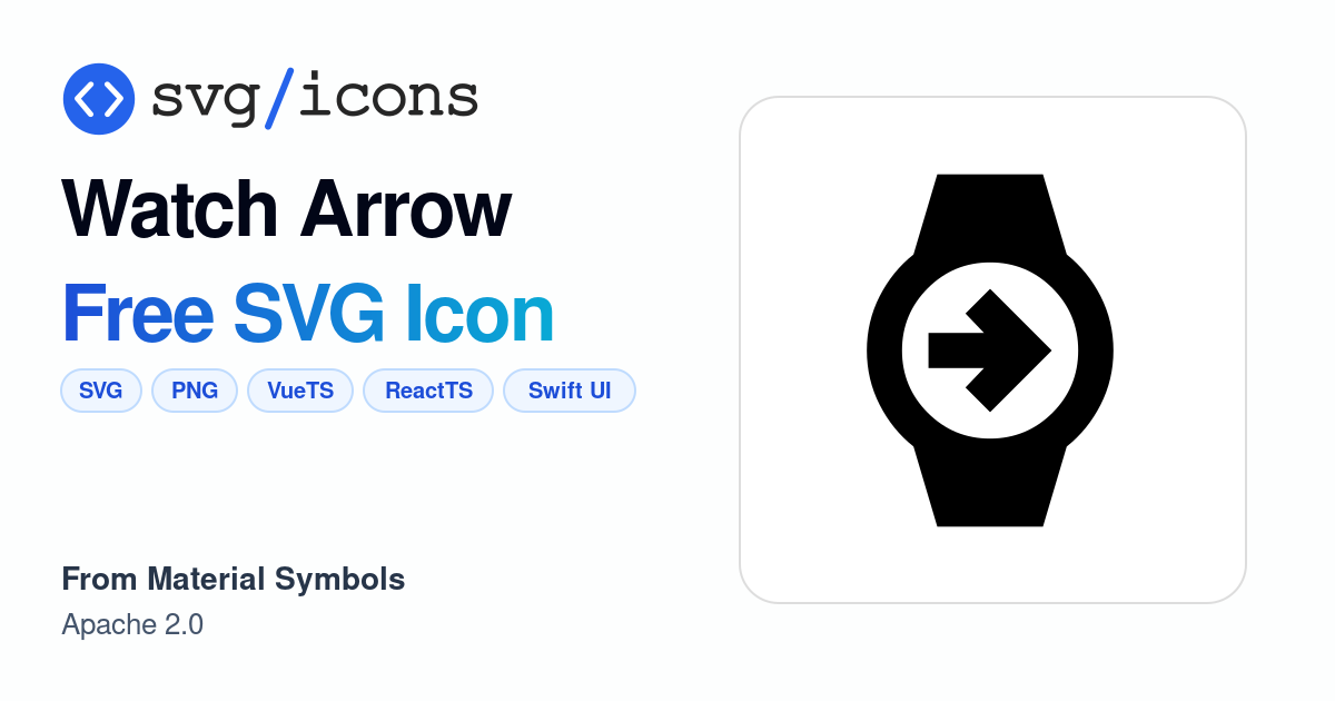 Watch-arrow SVG Icon - Free Watch-arrow PNG & SVG Download