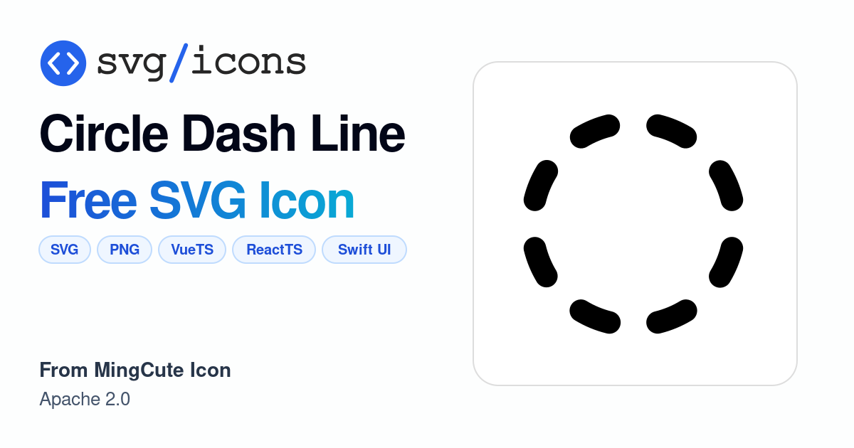 Circle-dash-line SVG Icon - Free Circle-dash-line PNG & SVG Download