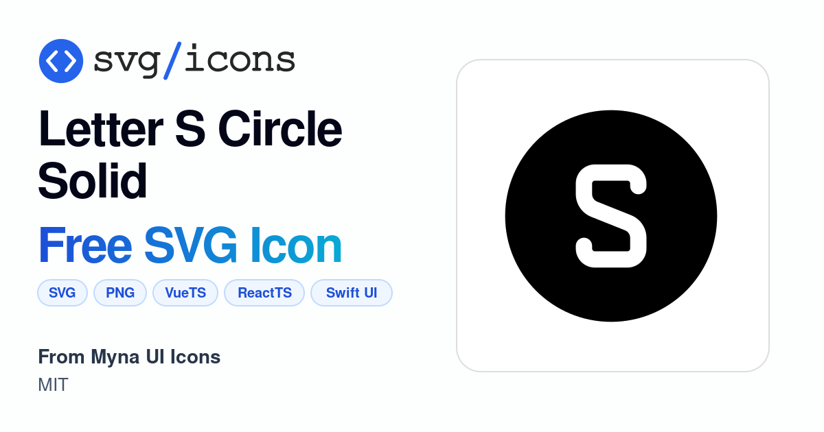 Letter-s-circle-solid SVG Icon - Free Letter-s-circle-solid PNG & SVG ...