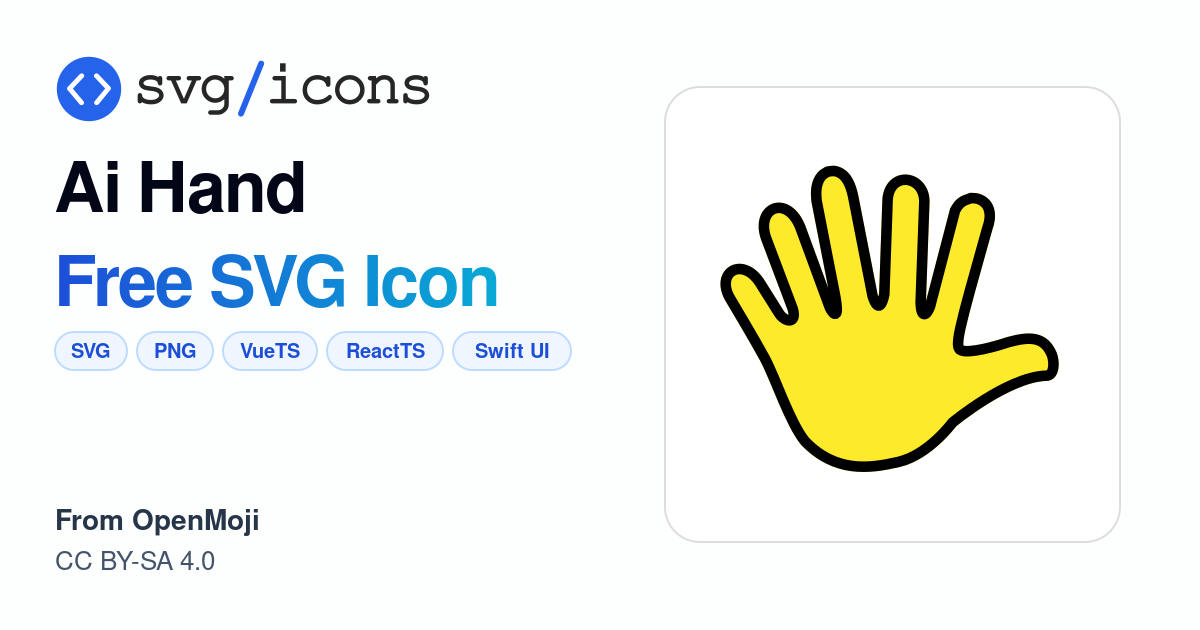 Ai-hand SVG Icon - Free Ai-hand PNG & SVG Download