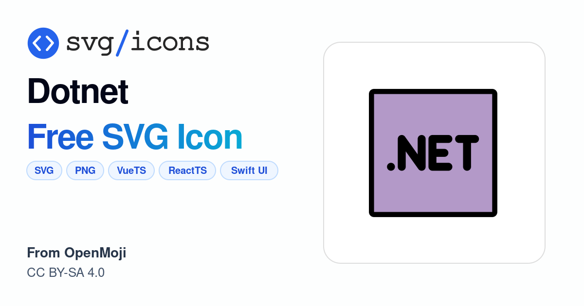Dotnet SVG Icon - Free Dotnet PNG & SVG Download