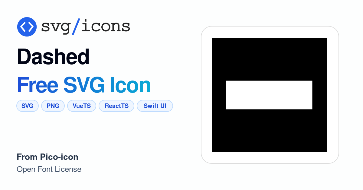 Dashed SVG Icon - Free Dashed PNG & SVG Download
