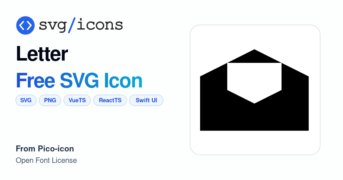 Letter SVG Icon - Free Letter PNG & SVG Download
