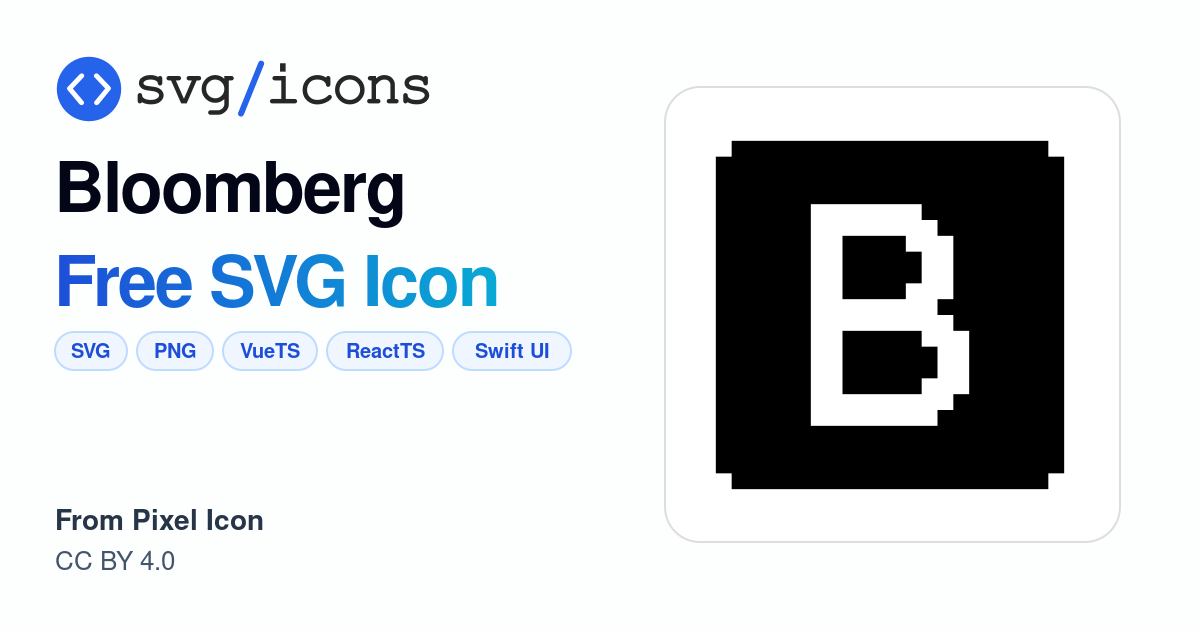 Bloomberg SVG Icon - Free Bloomberg PNG & SVG Download