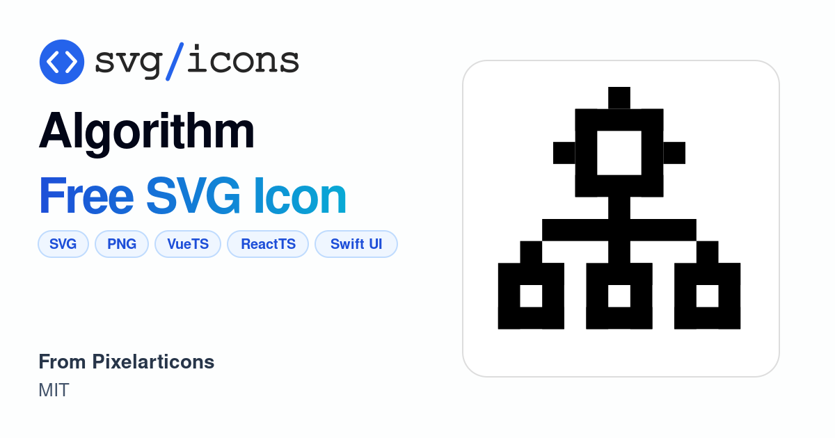 Algorithm SVG Icon - Free Algorithm PNG & SVG Download