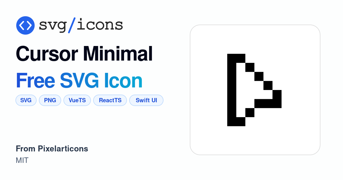 Cursor-minimal SVG Icon - Free Cursor-minimal PNG & SVG Download