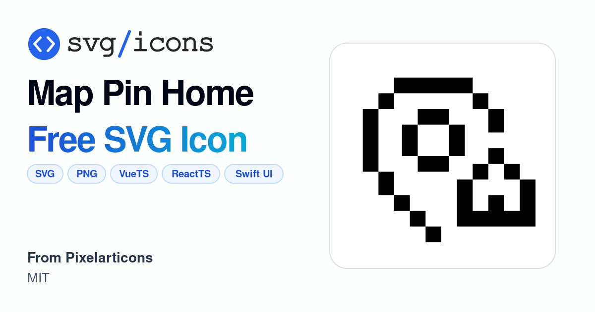 Map-pin-home SVG Icon - Free Map-pin-home PNG & SVG Download