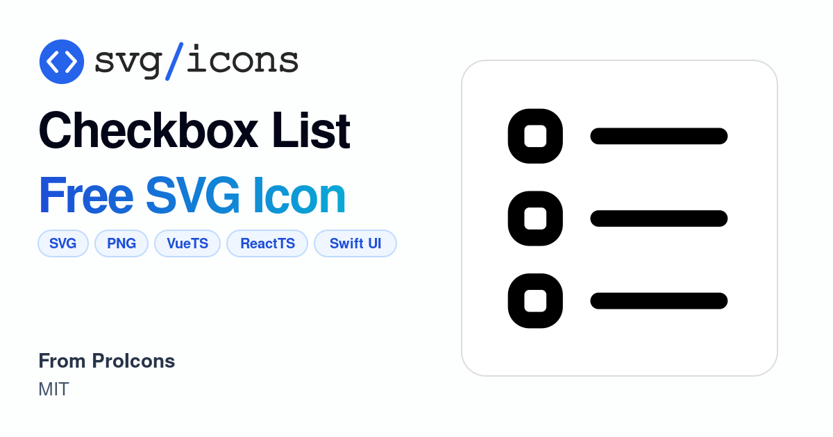 Checkbox-list SVG Icon - Free Checkbox-list PNG & SVG Download