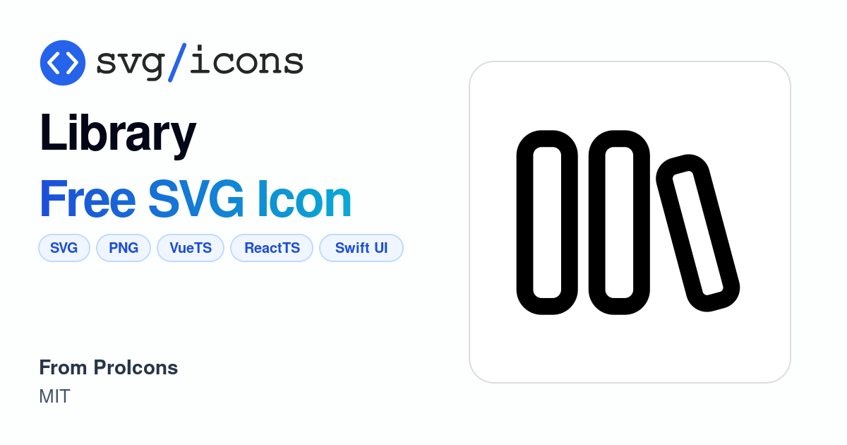 Library SVG Icon - Free Library PNG & SVG Download