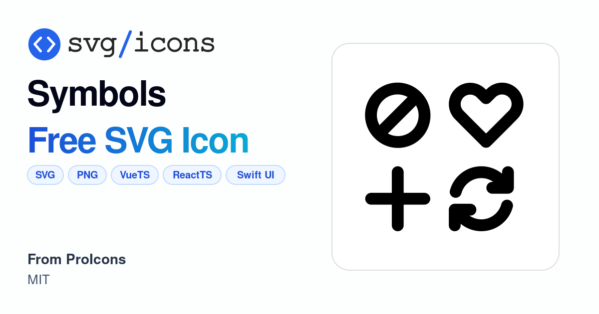 Symbols SVG Icon - Free Symbols PNG & SVG Download