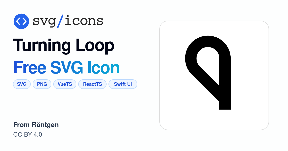 Turning-loop SVG Icon - Free Turning-loop PNG & SVG Download