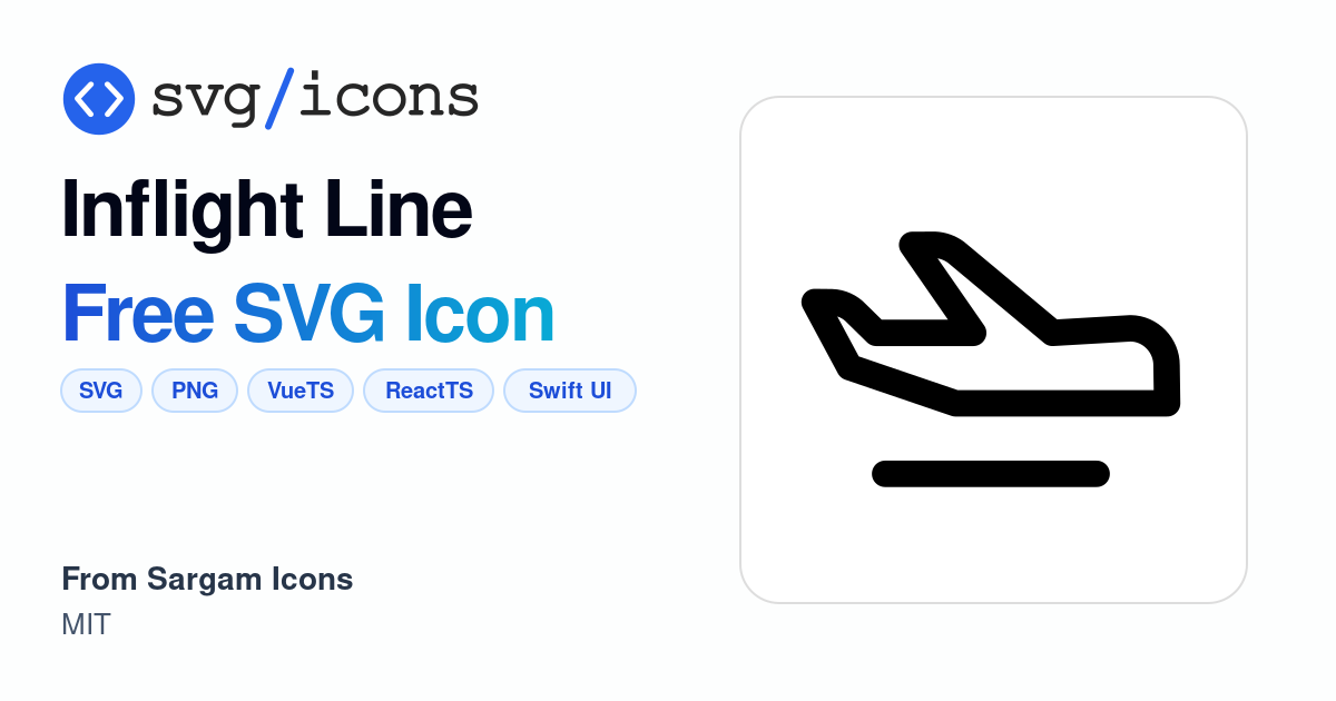 Inflight-line SVG Icon - Free Inflight-line PNG & SVG Download