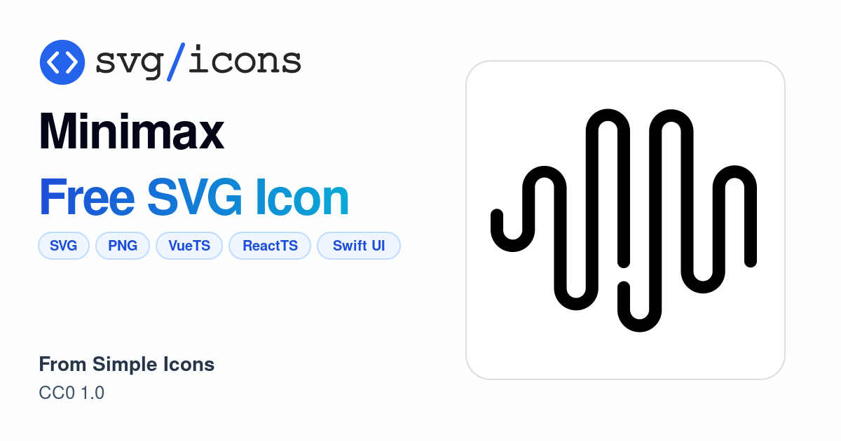 Minimax SVG Icon - Free Minimax PNG & SVG Download