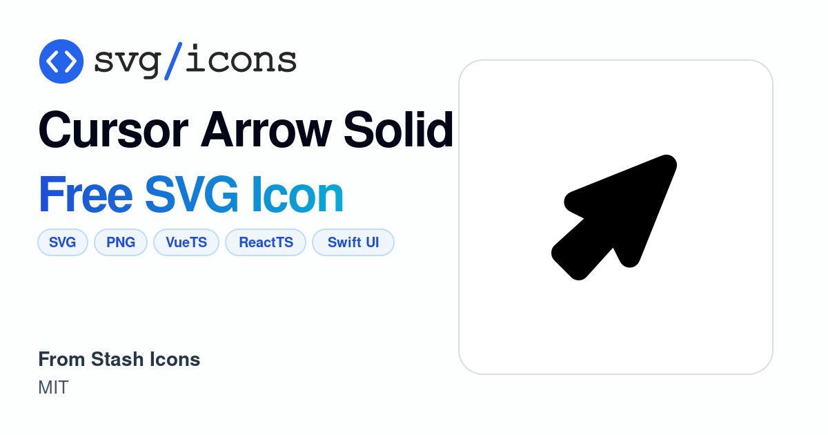 Cursor-arrow-solid SVG Icon - Free Cursor-arrow-solid PNG & SVG Download